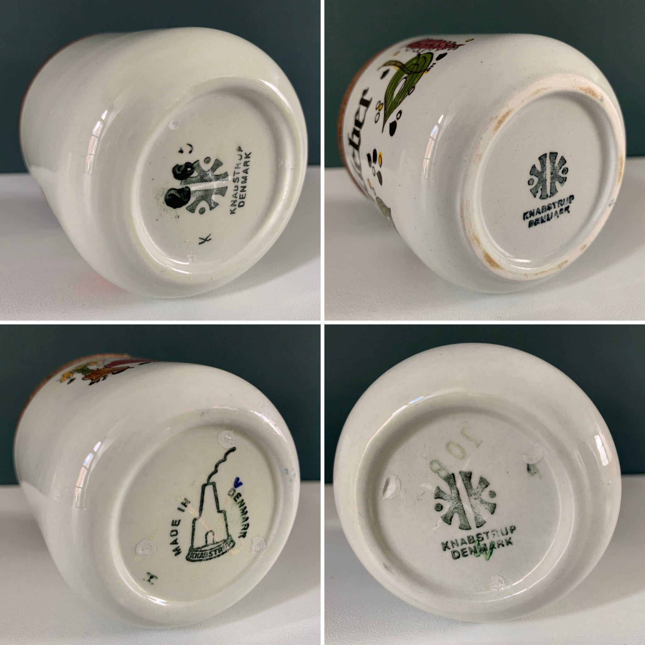 Vintage Knabstrup Pernille Danish Teak Lidded Ceramic Spice Jar