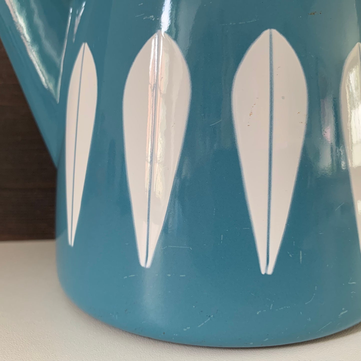 Cathrine Holm Blue Lotus Tea Coffee Pot 1960s Norwegian Scandinavian Scandi Style Design