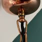 Mid Century Danish Solid Hammered Copper Cone Pendant Lamp Ceiling Light Scandinavian Industrial