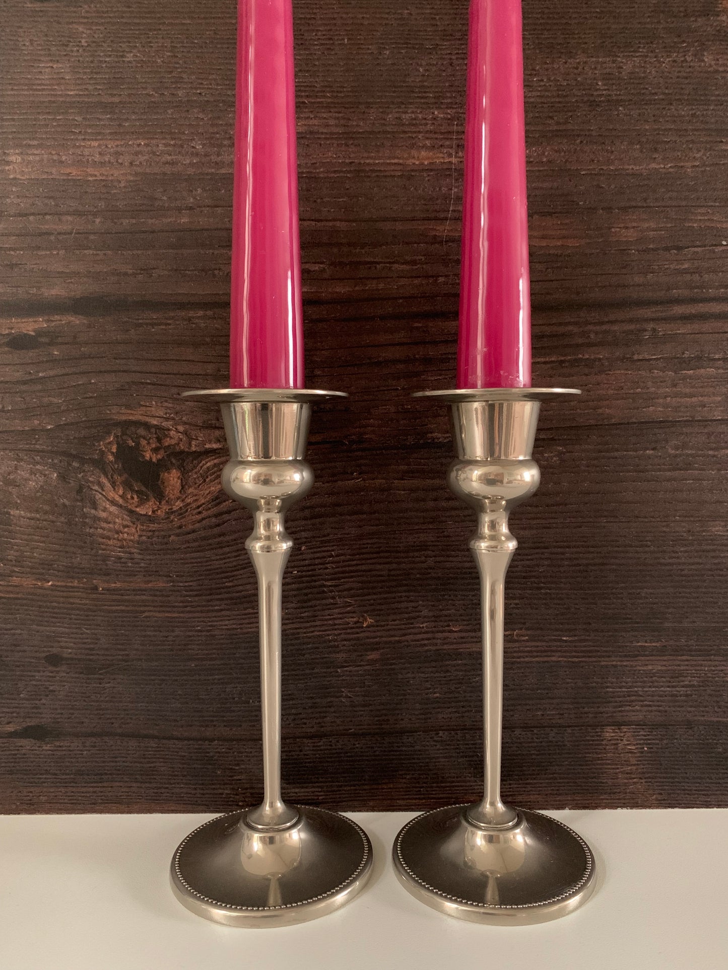 Antique/Vintage English Silver Candle Sticks British Victorian