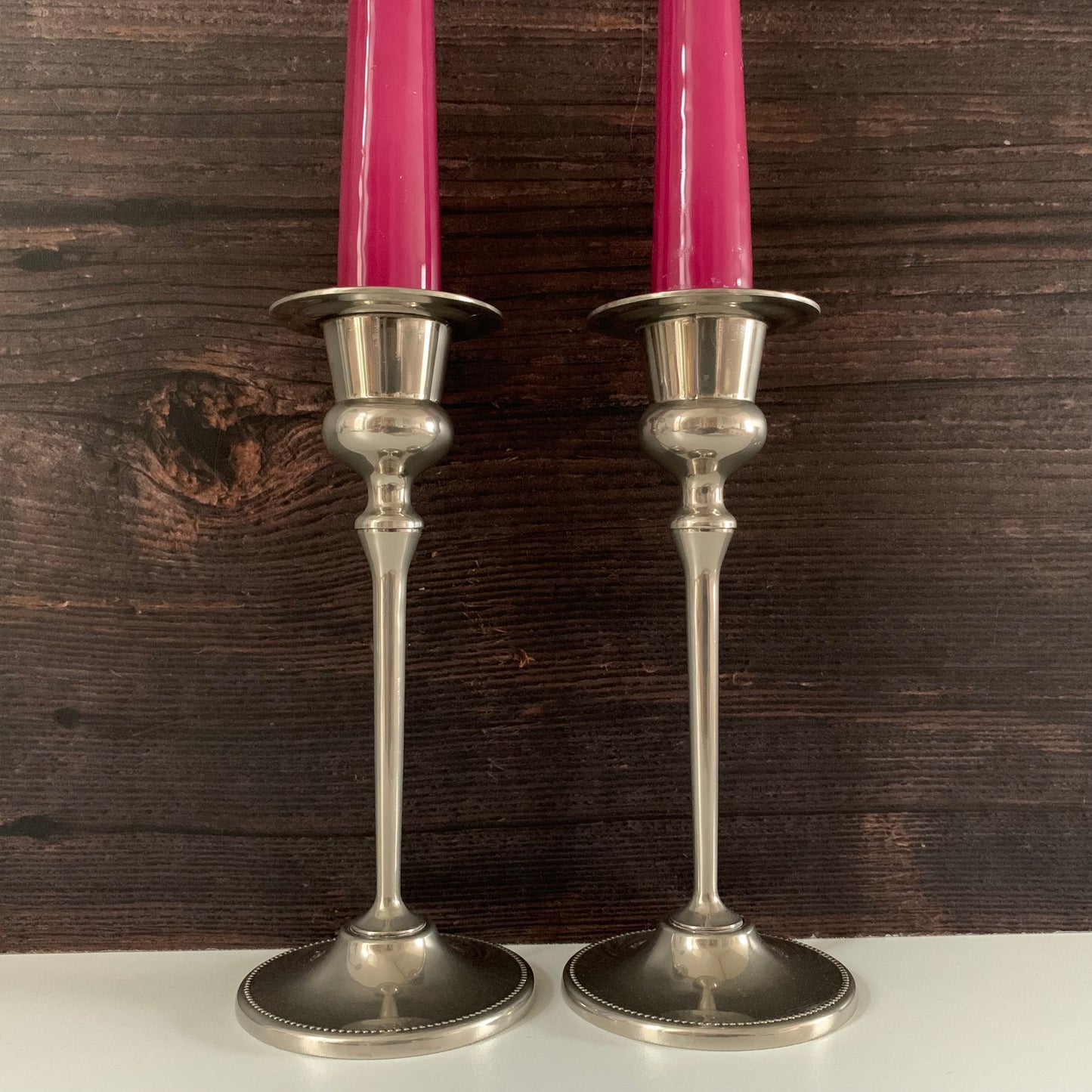 Antique/Vintage English Silver Candle Sticks British Victorian