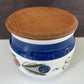 Rorstrand Dalom Swedish Teak Lidded Ceramic Herring Dish Scandinavian Pottery