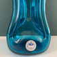 Holmegaard Danish Kluk Glug Teal Blue Glass Bottle Gifts Turquoise