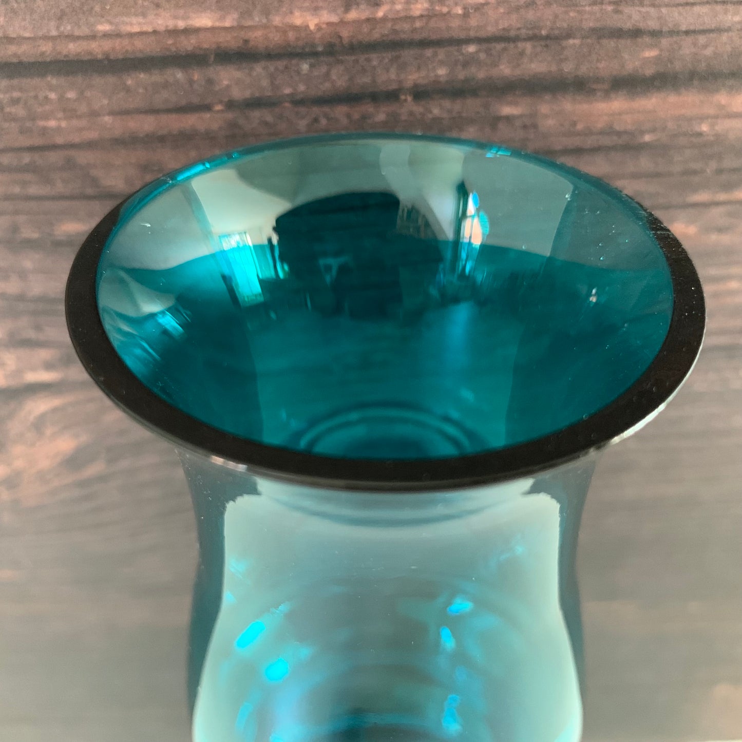 Ryd Swedish Turquoise Blue Glass Bud Vase 1960s 1970s Vintage Retro Scandinavian