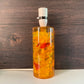 Shattaline British Yellow Orange Table Lamp Cracked Resin Crushed Ice Vintage Retro Atomic Era Shatterline