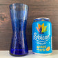Alsterfors Swedish Blue Glass Vase 1960s 1970s Vintage Retro Scandinavian