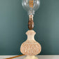 Mid Century Italian Cream Bristolia Ceramic Table Lamp