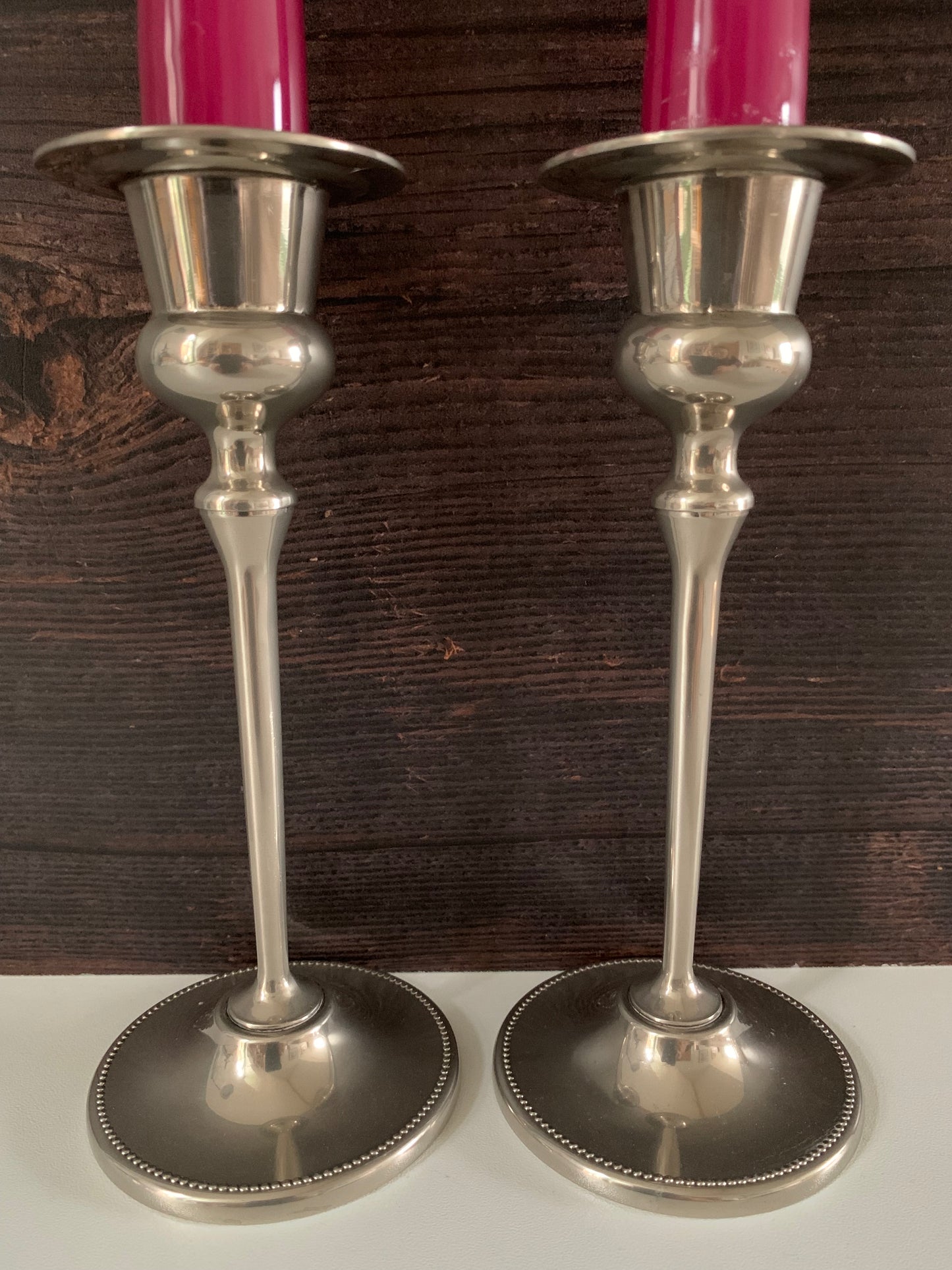 Antique/Vintage English Silver Candle Sticks British Victorian