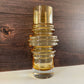 Vintage Riihimaki Finnish Amber Yellow Sputnik Glass Vase 1970s Space Age