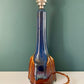 Soholm Pottery Blue Amber Danish Table Lamp Vintage 1960s Retro 940