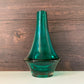Riihimaki Turquoise Glass Vase Finnish 1379 1960s 1970s Rocket Atomic