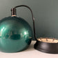 Swedish Metallic Green Ball Table Lamp 1970s Retro Light Atomic Era Frandsen