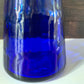 Alsterfors Swedish Blue Glass Vase 1960s 1970s Vintage Retro Scandinavian