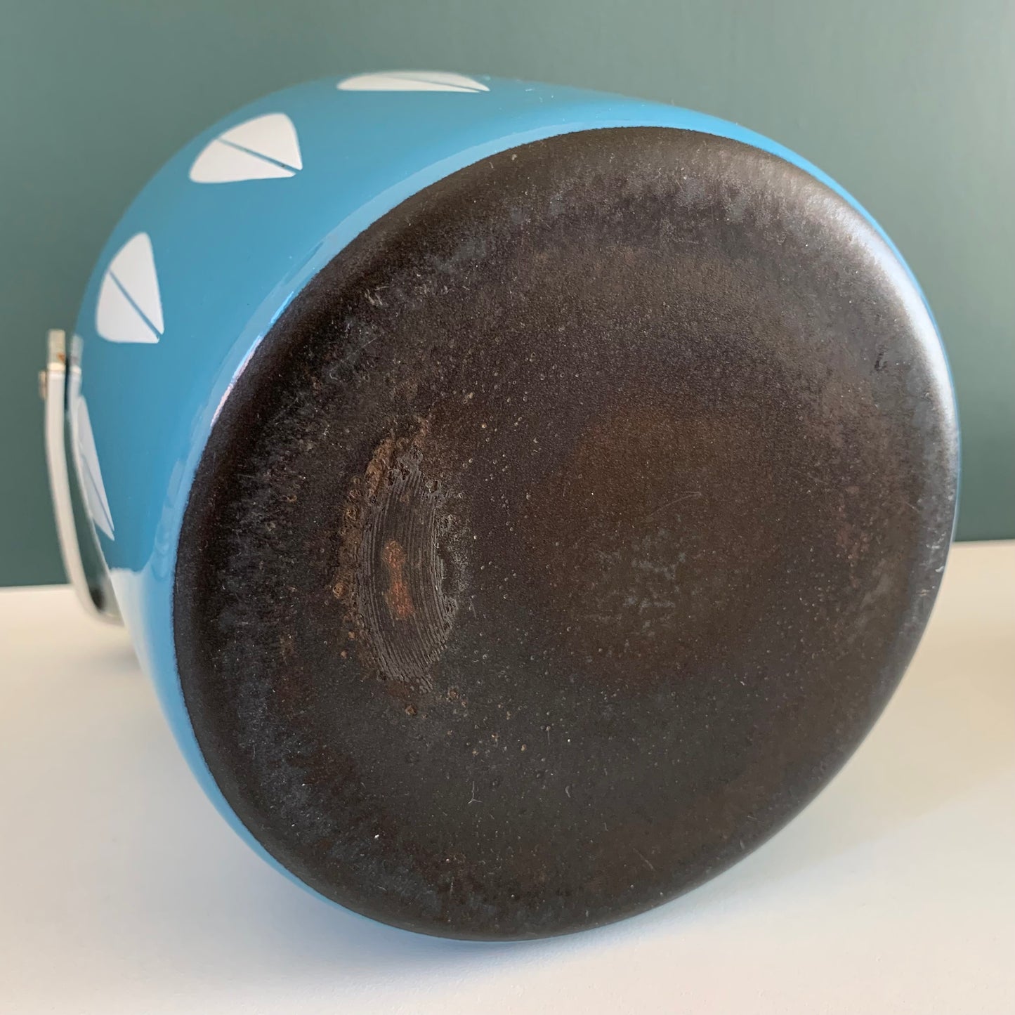 Cathrine Holm Blue Lotus Kettle 1960s Norwegian Scandinavian Scandi Style Design