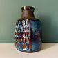 Soholm Pottery Blue Danish Ceramic Vase Vintage 1960s Retro Scandinavian 3322