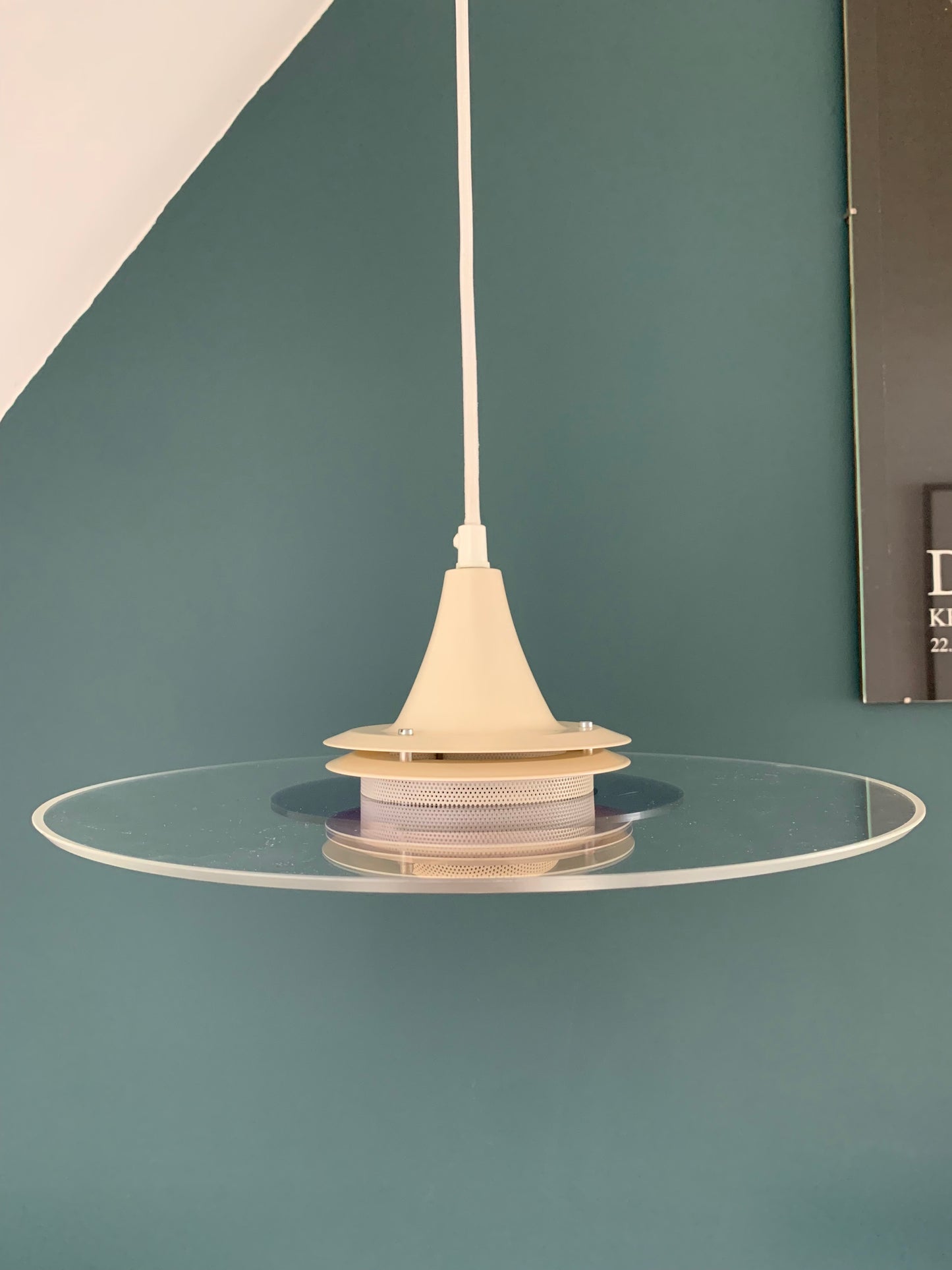 Mid Century Danish Ceiling Pendant Lamp Space Age Retro Scandinavian