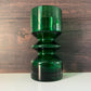 Riihimaki Emerald Green Glass Vase Tamara Aladin 1472 Vintage 1960s 1970s Scandinavian Finnish Retro