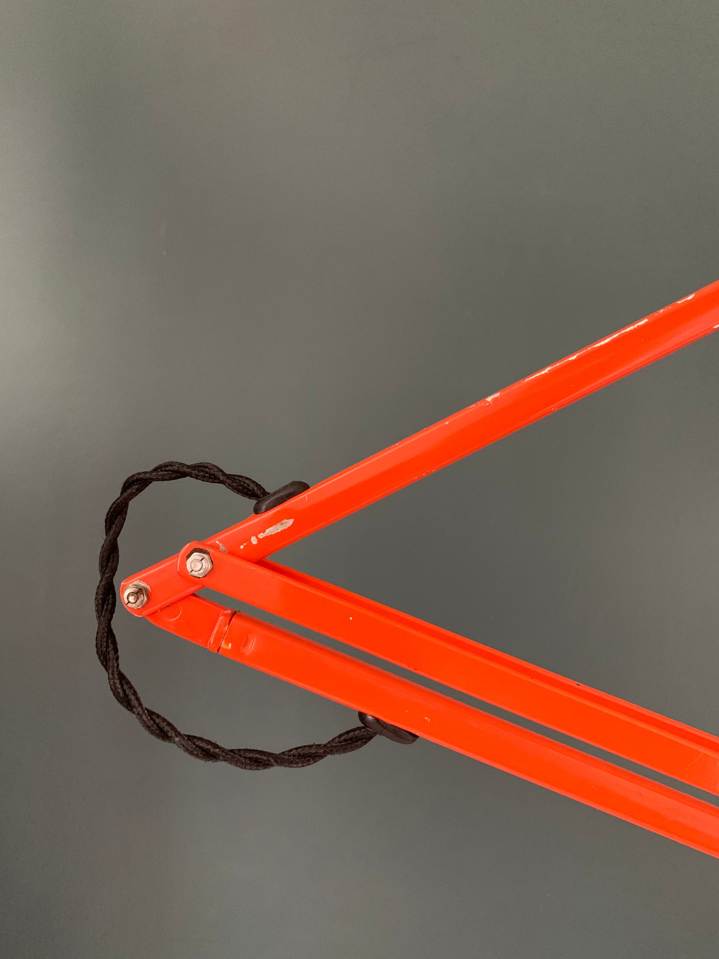 Vintage Orange Anglepoise Desk Office Lamp 1970s 1980s British Design