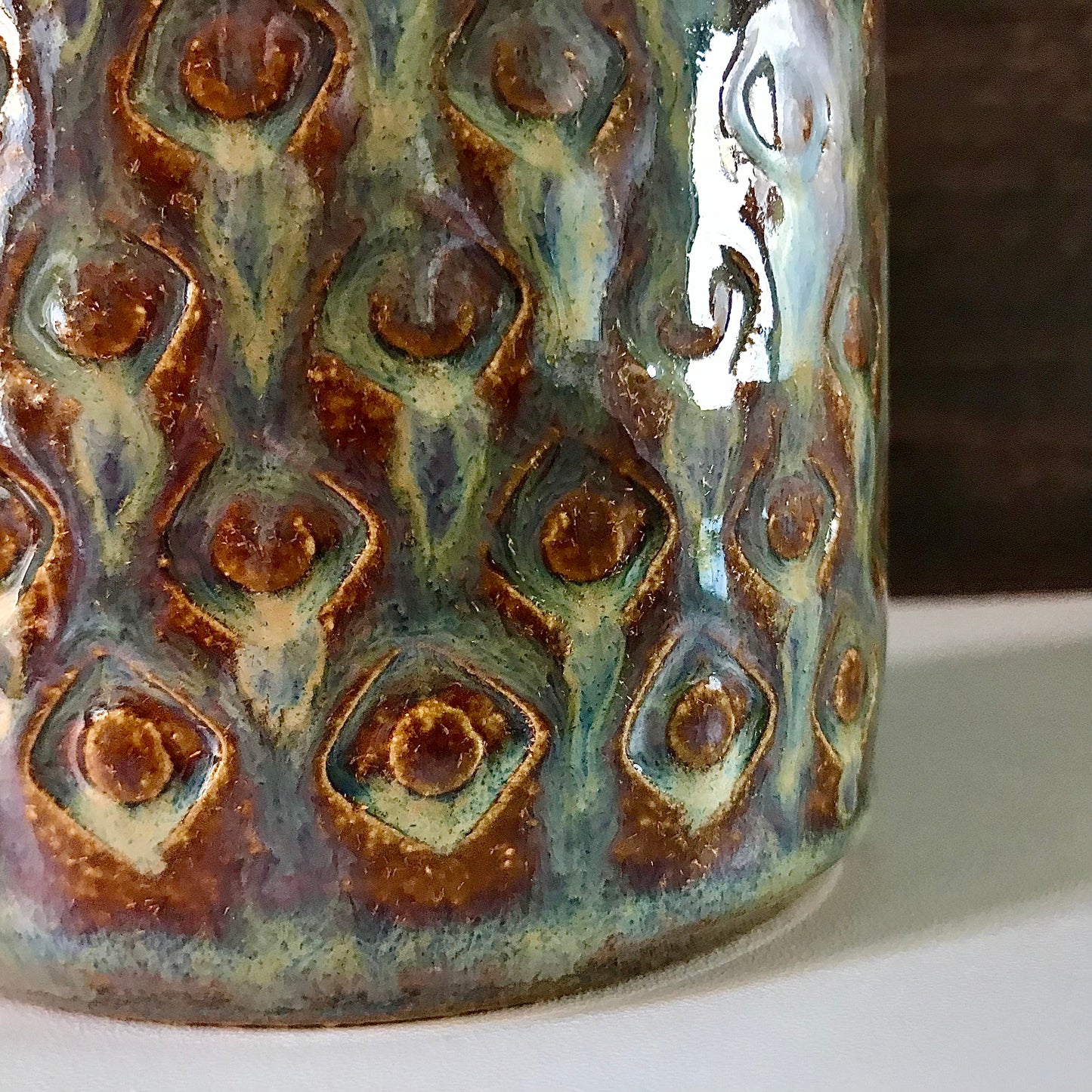 Soholm Danish Ceramic Table Lamp Bedside Light Einar Johansen 1960s 3008