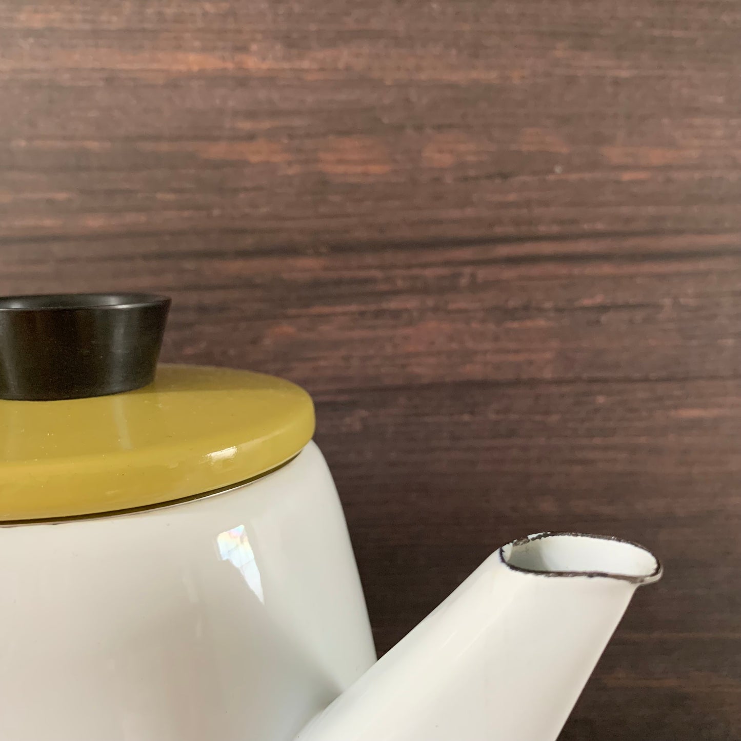 Cathrine Holm Olive Green Lotus Tea Coffee Pot 1960s Norwegian Scandinavian Scandi Style Design