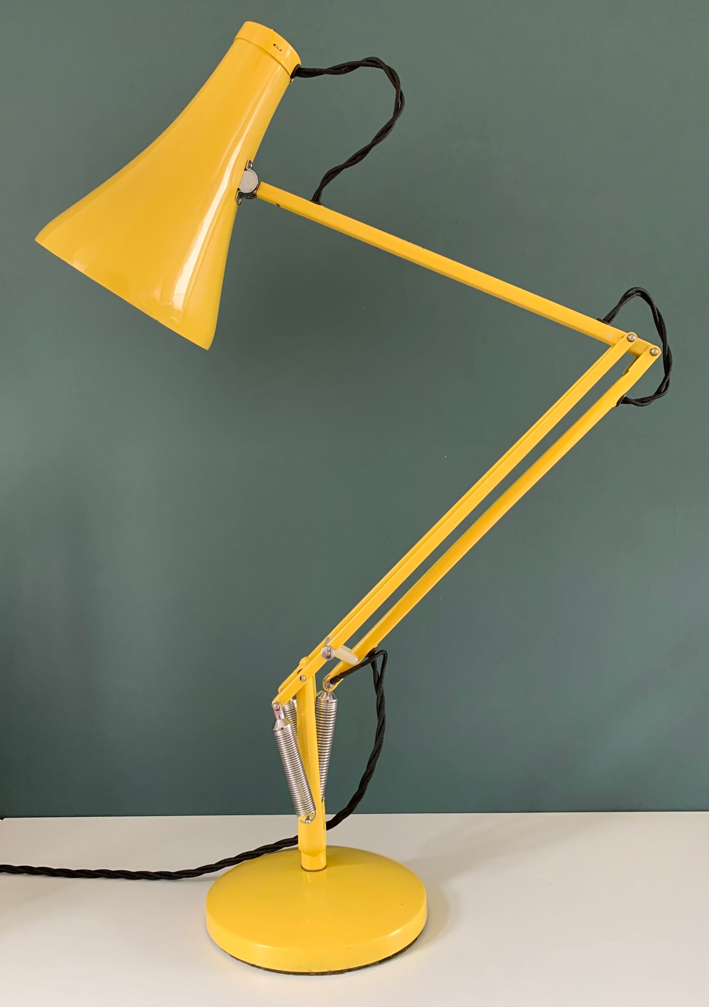 RARE Vintage Yellow Anglepoise Desk Office Lamp 1960s 1970s British Design