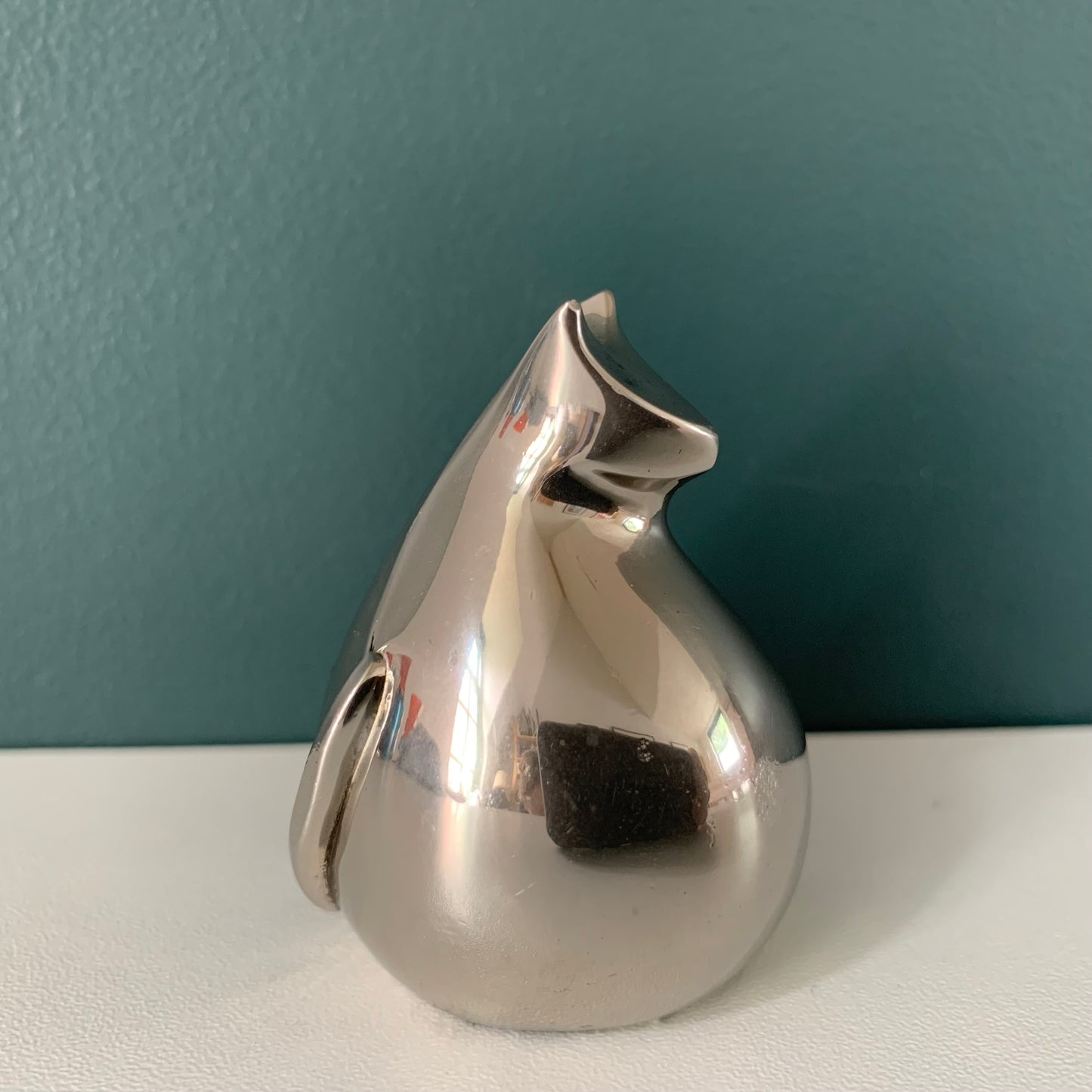 Dansk Designs Cat Silver Paperweight Swedish Scandinavian Design Scandi Style Retro Vintage