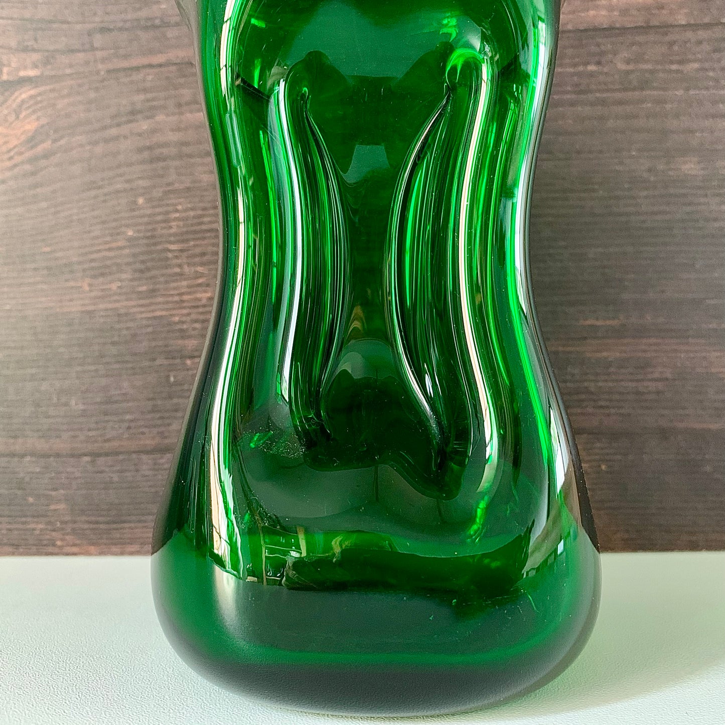 Vintage Holmegaard Danish Kluk Green Glass Decanter Glug Bottle Carafe Gifts