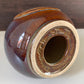 Soholm Pottery Purple Amber Danish Table Lamp Vintage 1960s Retro Scandinavian Light 1027