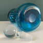 Holmegaard Danish Kluk Glug Teal Blue Glass Bottle Gifts Turquoise