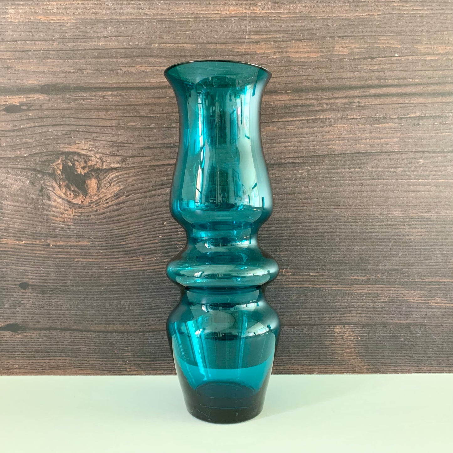 Ryd Swedish Turquoise Blue Glass Bud Vase 1960s 1970s Vintage Retro Scandinavian