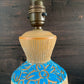 Bitossi Rimini Blue Pottery Table Lamp Ceramic 1960s 1970s Turquoise