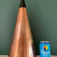 Mid Century Danish Solid Hammered Copper Cone Pendant Lamp Ceiling Light Scandinavian Industrial