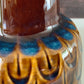 Soholm Pottery Amber Blue Danish Table Lamp Vintage 1960s Retro 1015