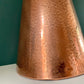 Mid Century Danish Solid Hammered Copper Cone Pendant Lamp Ceiling Light Scandinavian Industrial