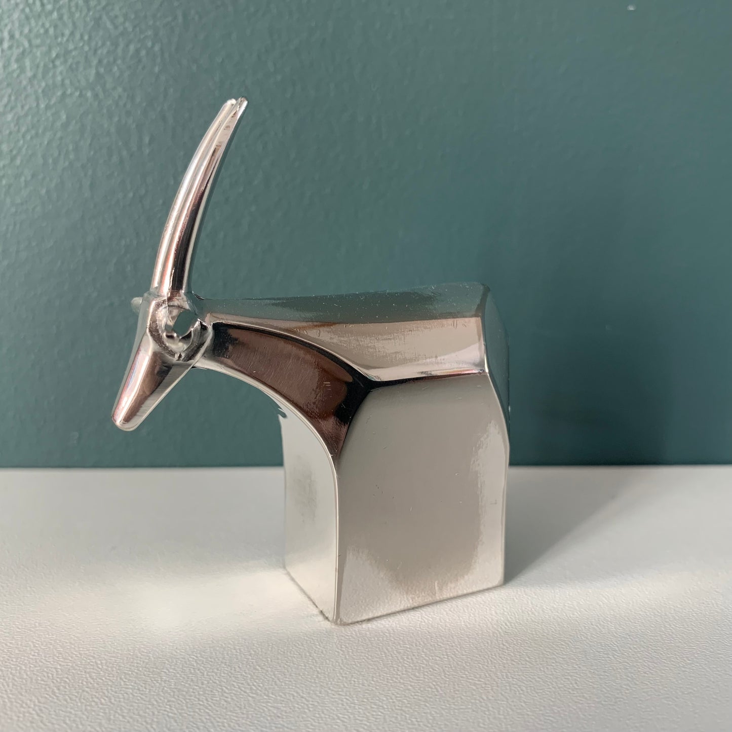 Dansk Silver Antelope Gazelle Paperweight Danish Designs Office Work Job Presents (2)