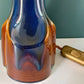 Soholm Pottery Blue Amber Danish Table Lamp Vintage 1960s Retro 940