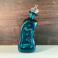 Vintage Holmegaard Danish Kluk ‘Drunken King’ Blue Glass Decanter Glug Bottle Carafe Gifts