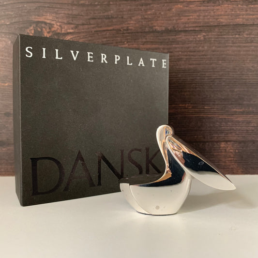 Boxed Dansk Designs Pelican Paperweight Danish Swedish Vintage Gifts