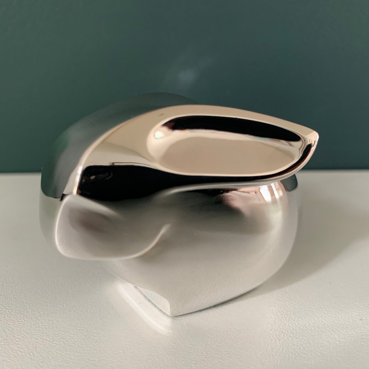 Boxed Dansk Designs Silver Bunny Rabbit Paperweight Danish Swedish Gifts Office Work Job Presents