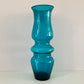 Ryd Swedish Turquoise Blue Glass Bud Vase 1960s 1970s Vintage Retro Scandinavian