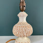 Mid Century Italian Cream Bristolia Ceramic Table Lamp