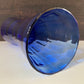 Alsterfors Swedish Blue Glass Vase 1960s 1970s Vintage Retro Scandinavian