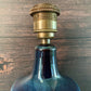 Soholm Pottery Stentoj Blue Danish Table Lamp 1960s Retro Scandinavian Light 1025