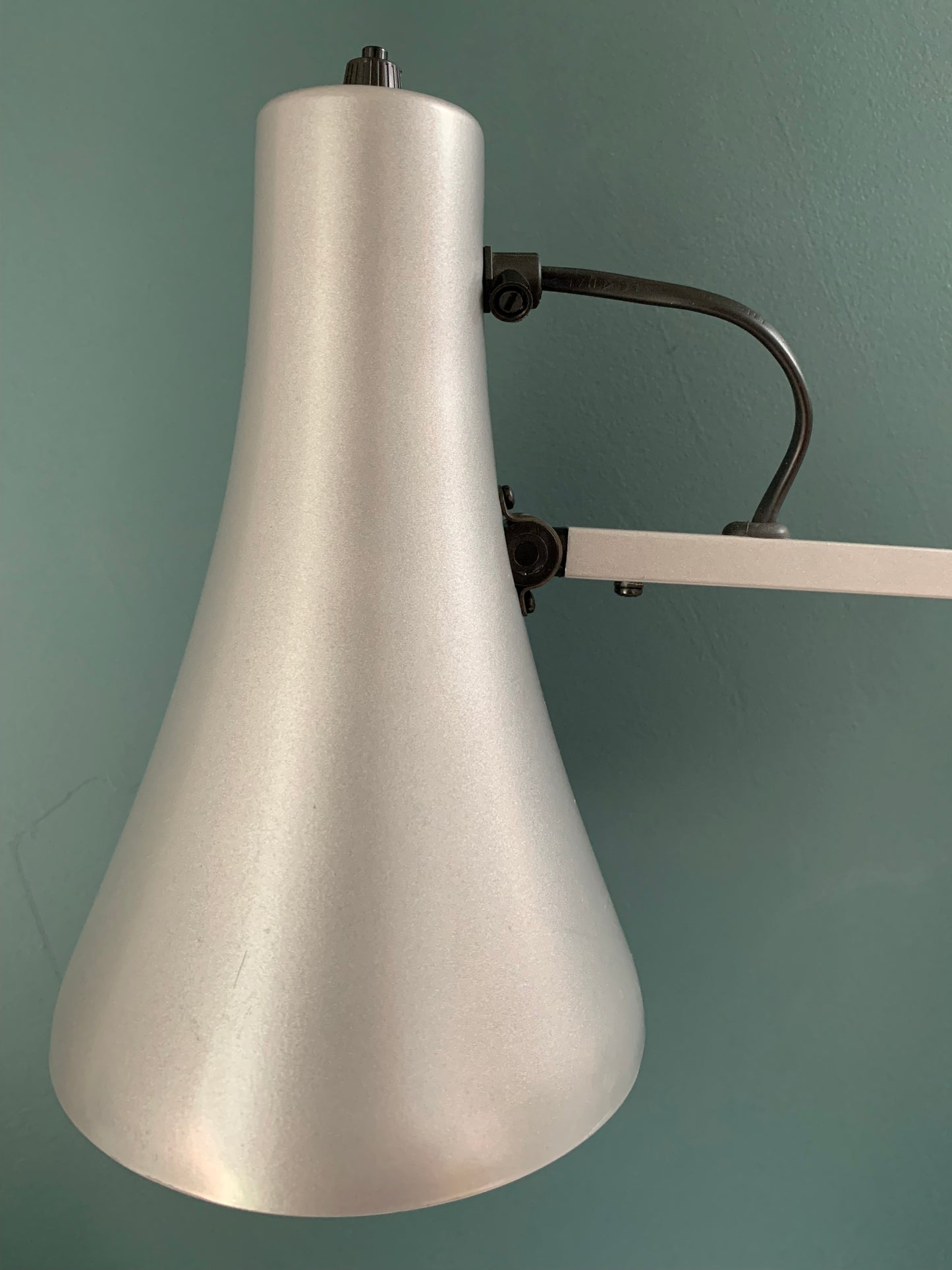 Vintage Silver Grey Anglepoise Desk Office Lamp 1980s British Design