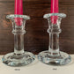Holmegaard Adonis Vintage Danish Clear Glass Candle Holder
