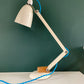 Vintage British White Maclamp Desk Lamp 1970s Office Retro Conran Design