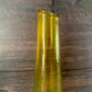 Vintage Swedish Johansen Orrefors Amber Yellow Glass Vase 1970s