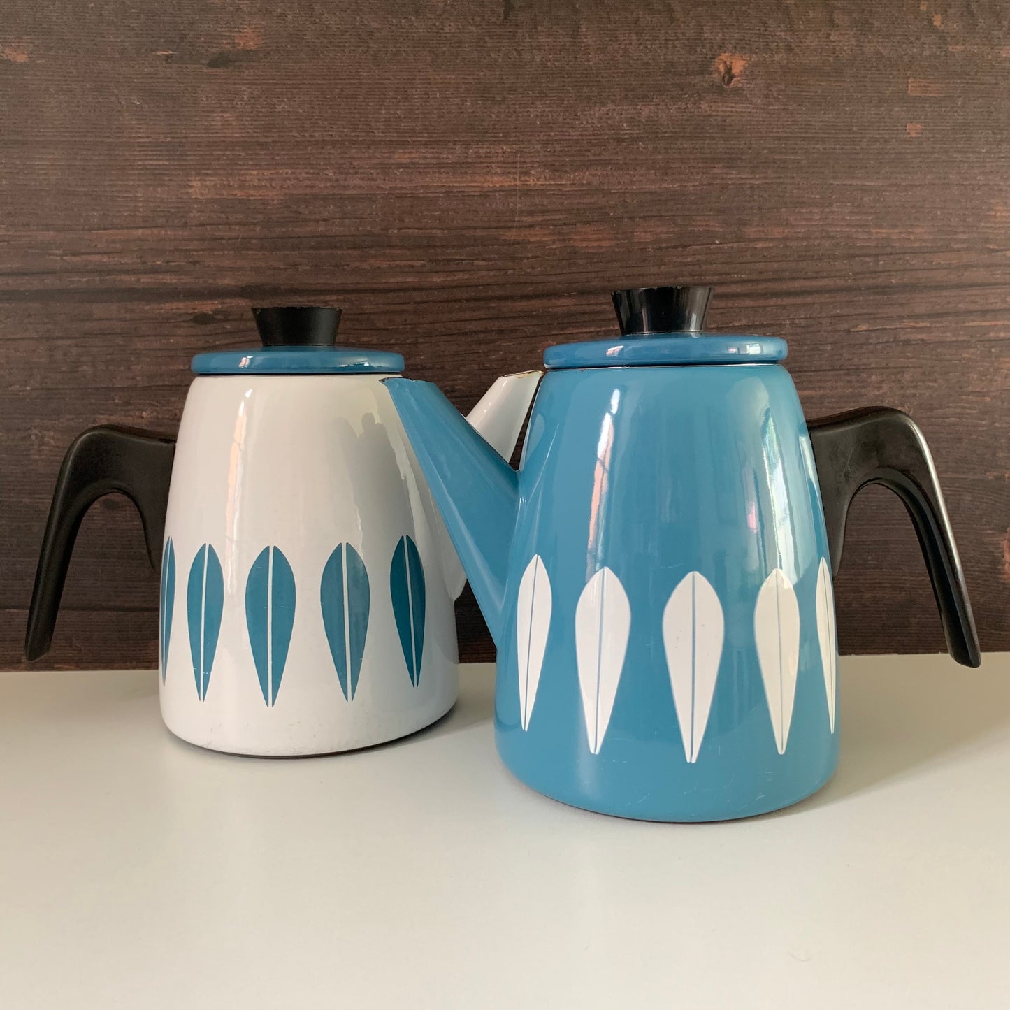 Cathrine Holm Blue Lotus Tea Coffee Pot 1960s Norwegian Scandinavian Scandi Style Design