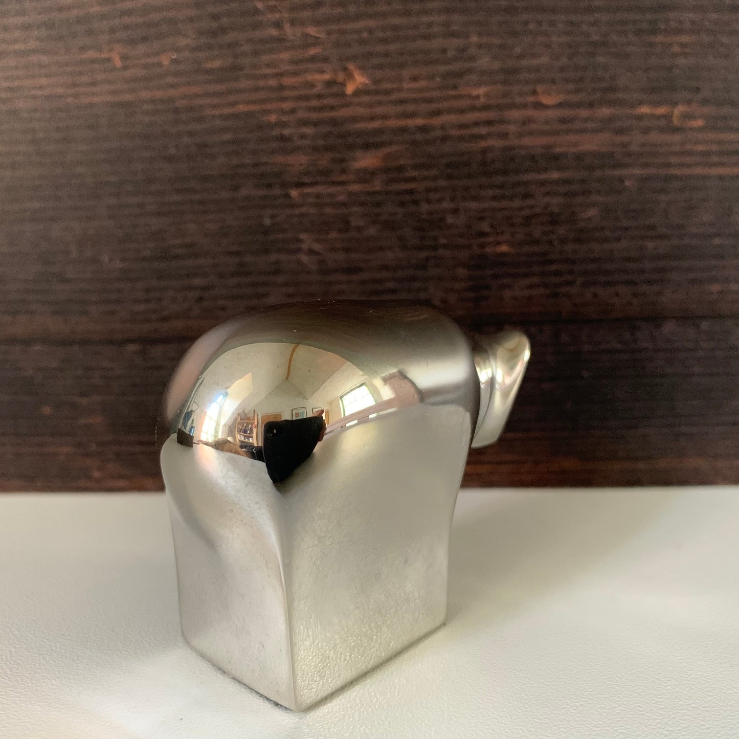 Dansk Designs Brown Bear Paperweight Vintage Danish Silver Swedish Presents