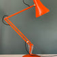 Vintage Orange Anglepoise Desk Office Lamp 1970s 1980s British Design